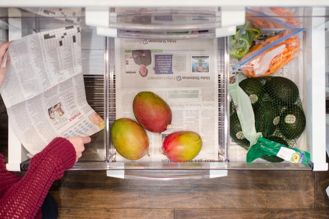 Зачем класть в холодильник влажную газетную бумагу